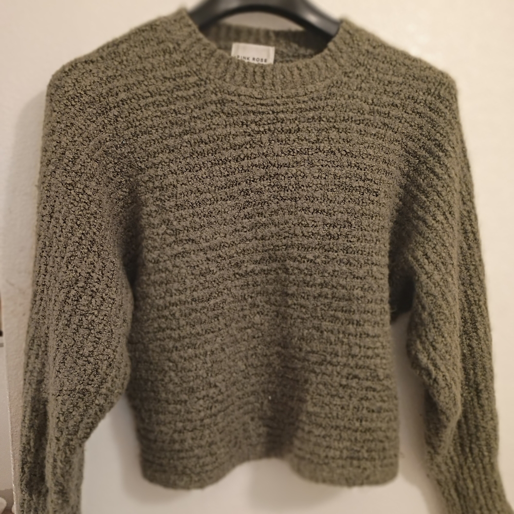 Cozy Olive Green Sweater